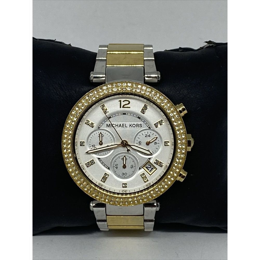 Michael Kors Parker MK-5626 Women Stainless Steel Analog Silver Dial Watch WFH90 - Picture 3 of 12